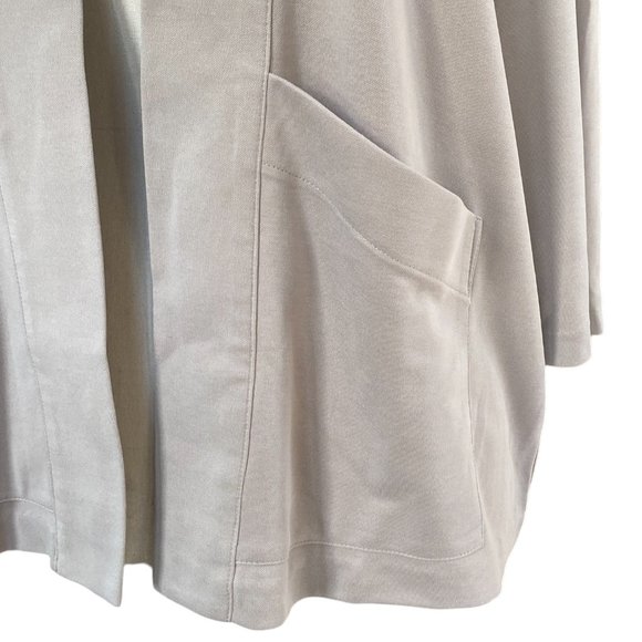 PureJill J. Jill Sand-Washed Open Coastal Beachy Neutral Knit Cardigan Jacket-M - Picture 2 of 11